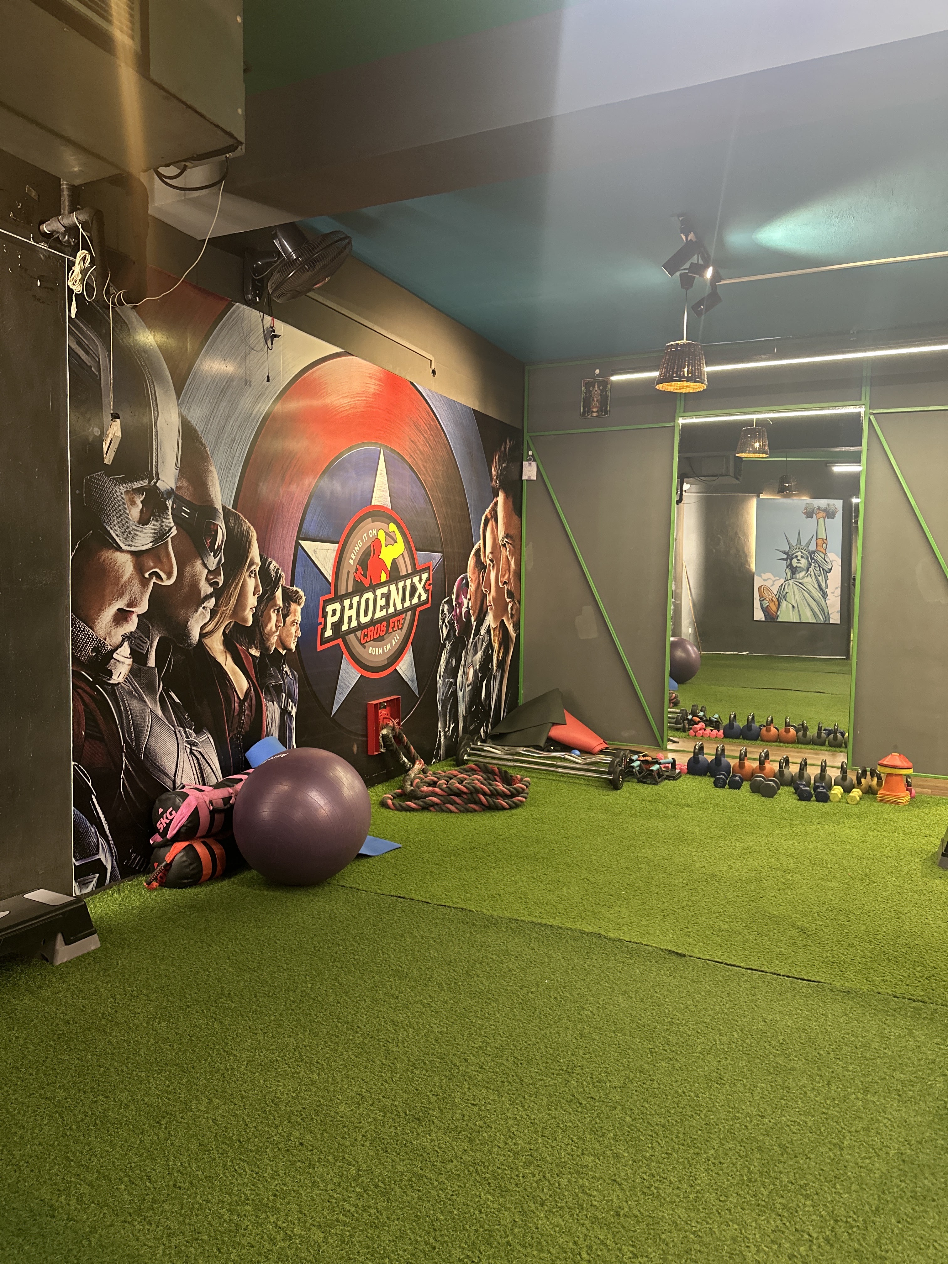 Phoenix CrossFit Green Turf and Kettlebells Zone