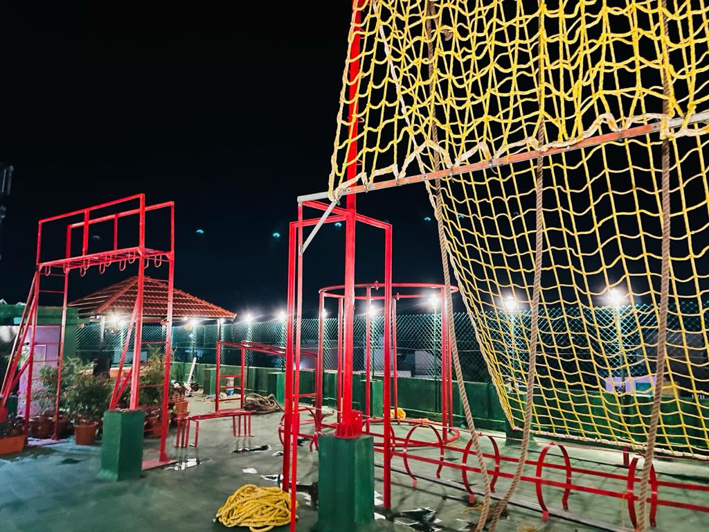 Outdoor Obstacle Course and Climbing Rig at Phoenix CrossFit
